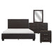Lorenzi 4PC SET: 1QB,1NS,1DR,1MR in Brown - 2220DBR-1*4 - FAMSA Furniture (TX)