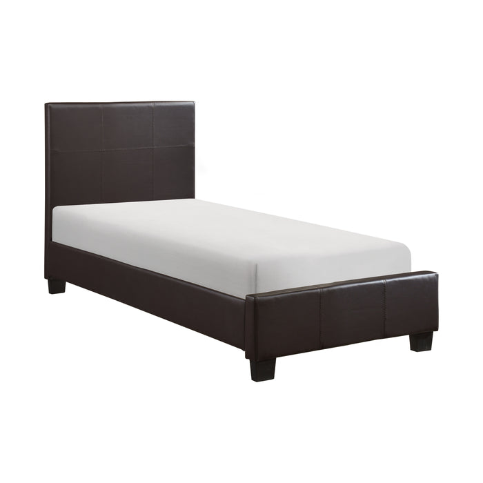 Lorenzi Twin Platform Bed in Brown - 2220TDBR-1 - FAMSA Furniture (TX)