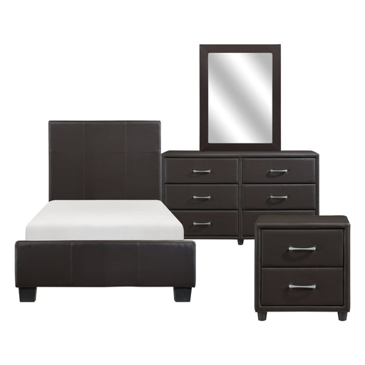 Lorenzi 4pc Set (TB+NS+DR+MR) in Brown - 2220TDBR-1*4 - FAMSA Furniture (TX)