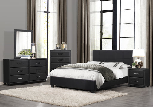 Lorenzi Full Platform Bed in Black - 2220F-1 - FAMSA Furniture (TX)
