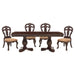 Deryn Park 5pc Set (TB+4S) in Cherry/Metallic Accent - Traditional - 2243-114*5 - FAMSA Furniture (TX)