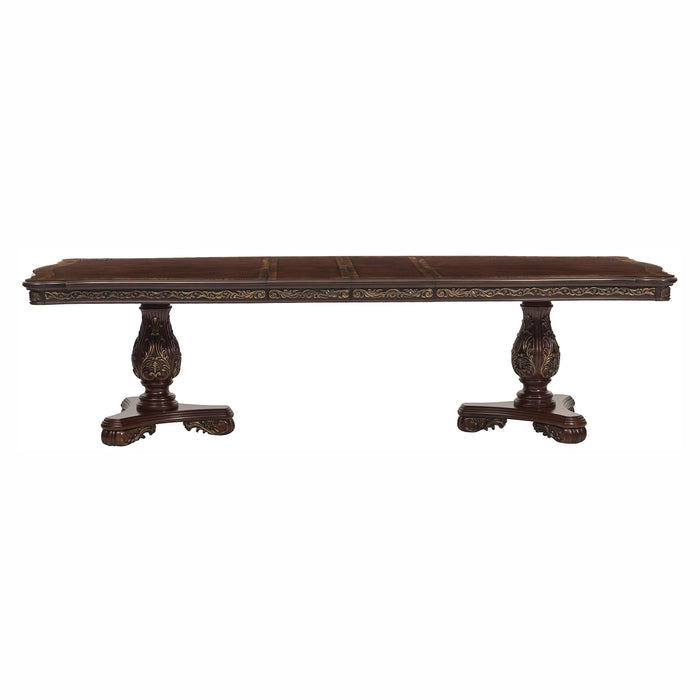 Deryn Park Dining Table in Metallic Accent - Traditional/Cherry - 2243-114* - FAMSA Furniture (TX)