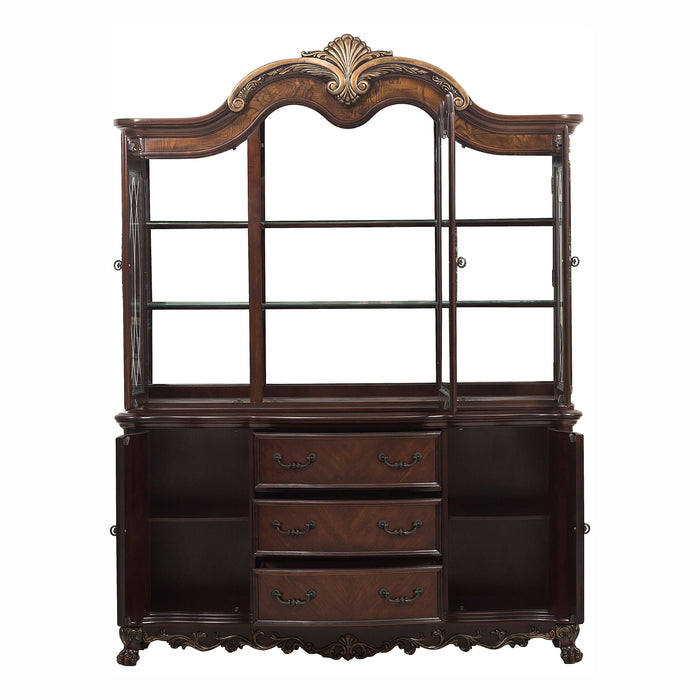 Deryn Park (2)Buffet & Hutch in Metallic Accent - Traditional/Cherry - 2243-50* - FAMSA Furniture (TX)