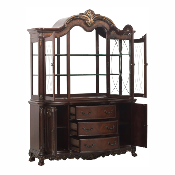 Deryn Park (2)Buffet & Hutch in Metallic Accent - Traditional/Cherry - 2243-50* - FAMSA Furniture (TX)