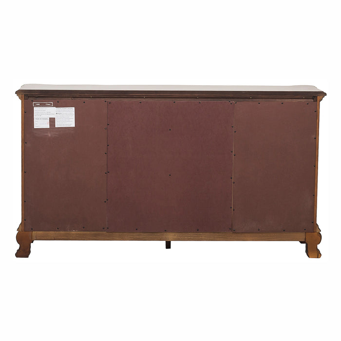 Deryn Park BUFFET/SERVER in Cherry/Metallic Accent - Traditional - 2243-55 - FAMSA Furniture (TX)