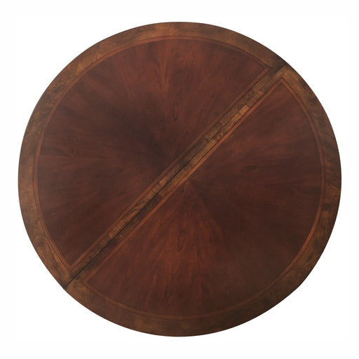 Deryn Park Round/Oval Dining Table in Metallic Accent - Traditional/Cherry - 2243-76* - FAMSA Furniture (TX)