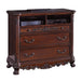 Deryn Park TV Chest in Metallic Accent - Traditional/Cherry - 2243-11 - FAMSA Furniture (TX)