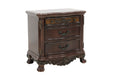 Deryn Park Nightstand in Cherry/Metallic Accent - Traditional - 2243-4 - FAMSA Furniture (TX)