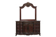 Deryn Park Mirror in Cherry/Metallic Accent - Traditional - 2243-6 - FAMSA Furniture (TX)