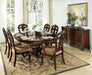 Deryn Park Round/Oval Dining Table in Metallic Accent - Traditional/Cherry - 2243-76* - FAMSA Furniture (TX)