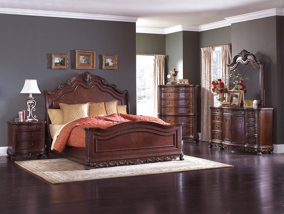 Deryn Park Chest in Metallic Accent - Traditional/Cherry - 2243-9 - FAMSA Furniture (TX)
