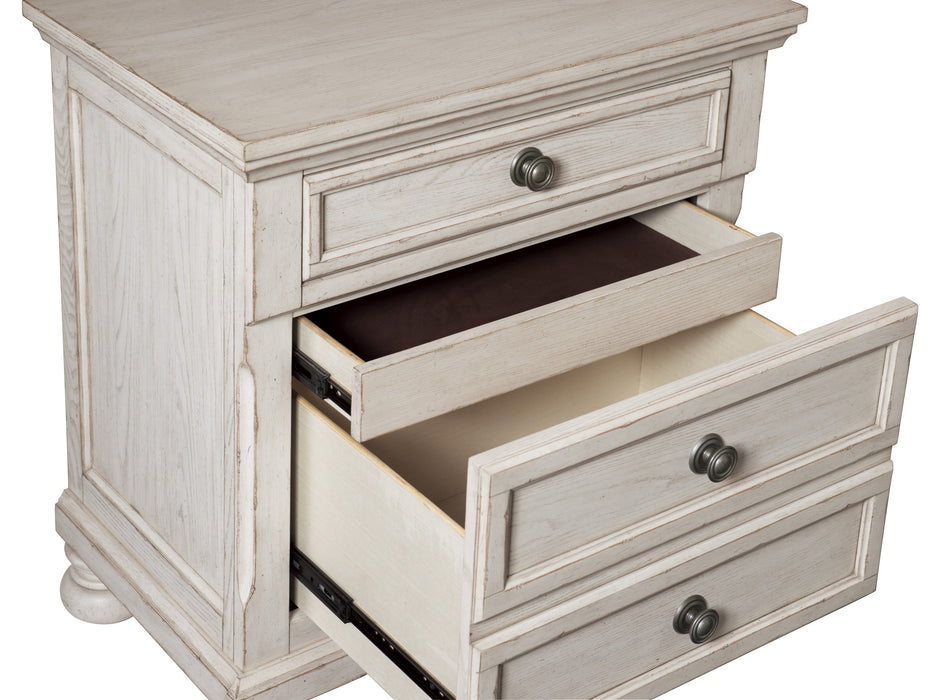 Bethel Nightstand, Hidden Drawer in White - 2259W-4 - FAMSA Furniture (TX)