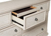 Bethel Dresser, Hidden Drawer in White - 2259W-5 - FAMSA Furniture (TX)