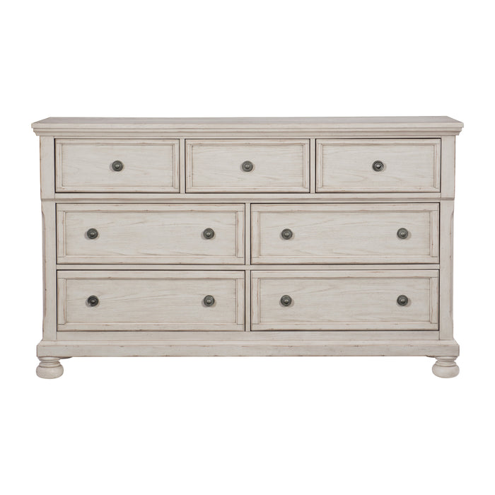 Bethel Dresser, Hidden Drawer in White - 2259W-5 - FAMSA Furniture (TX)