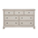 Bethel Dresser, Hidden Drawer in White - 2259W-5 - FAMSA Furniture (TX)
