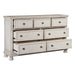 Bethel Dresser, Hidden Drawer in White - 2259W-5 - FAMSA Furniture (TX)