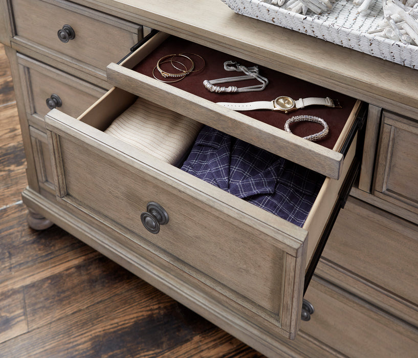 Bethel Dresser, Hidden Drawer in Gray - 2259GY-5 - FAMSA Furniture (TX)