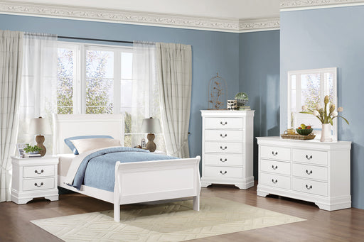 Mayville Twin Bed in White - 2147TW-1 - FAMSA Furniture (TX)