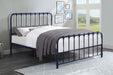Bethany Queen Platform Bed in Blue - 1571BU-1 - FAMSA Furniture (TX)