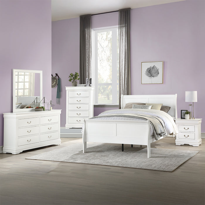 Louis Philippe Queen Bed - Image 5
