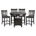 Junipero 5pc Set (TB+4S) in Cherry - 2423-36*5 - FAMSA Furniture (TX)