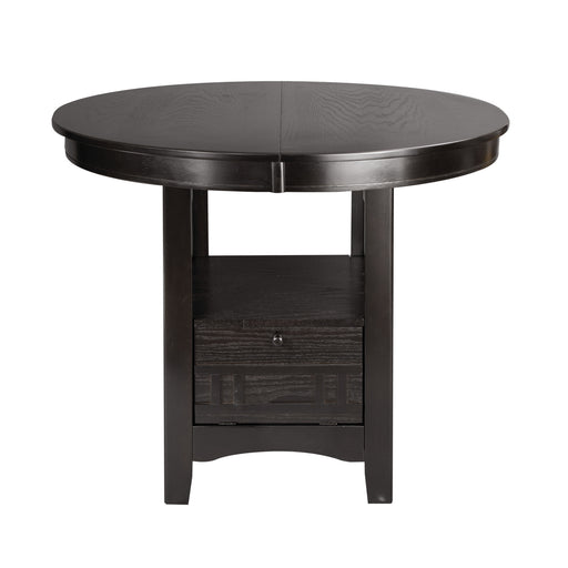 Junipero Round / Oval Counter Height Table with Storage Base in Cherry - 2423-36 - FAMSA Furniture (TX)