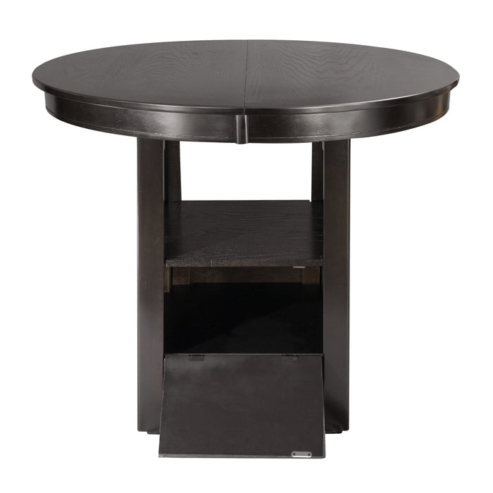Junipero Round / Oval Counter Height Table with Storage Base in Cherry - 2423-36 - FAMSA Furniture (TX)