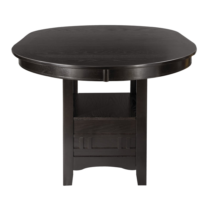 Junipero Round / Oval Counter Height Table with Storage Base in Cherry - 2423-36 - FAMSA Furniture (TX)