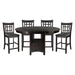 Junipero 5pc Set (TB+4S) in Cherry - 2423-36*5 - FAMSA Furniture (TX)