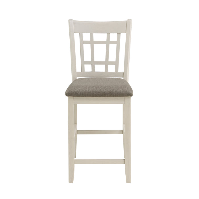 Junipero Counter Height Chair in Brown/White - 2423W-24 - FAMSA Furniture (TX)