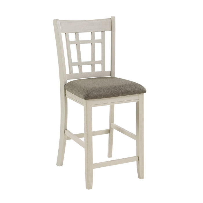 Junipero Counter Height Chair in Brown/White - 2423W-24 - FAMSA Furniture (TX)