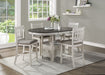 Junipero Counter Height Chair in Brown/White - 2423W-24 - FAMSA Furniture (TX)