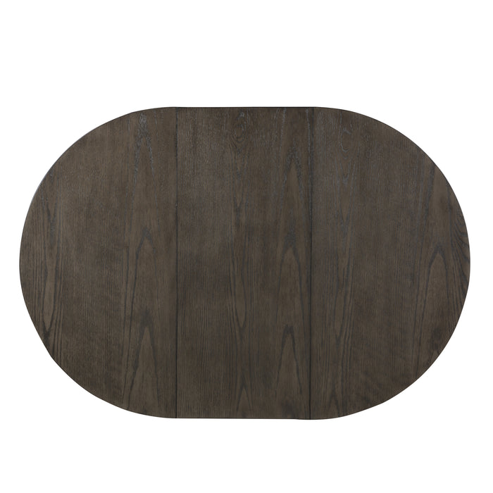 Junipero Round / Oval Counter Height Table with Storage Base in Brown/White - 2423W-36 - FAMSA Furniture (TX)