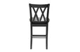 Norman 5-Piece Pack Counter Height Set in Black - 2514BK-36 - FAMSA Furniture (TX)