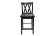 Norman 5-Piece Pack Counter Height Set in Black - 2514BK-36 - FAMSA Furniture (TX)