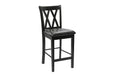Norman 5-Piece Pack Counter Height Set in Black - 2514BK-36 - FAMSA Furniture (TX)