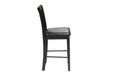Norman 5-Piece Pack Counter Height Set in Black - 2514BK-36 - FAMSA Furniture (TX)