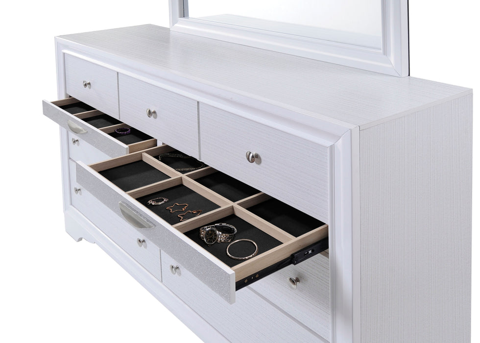 Naima White Dresser - FAMSA Furniture (TX)