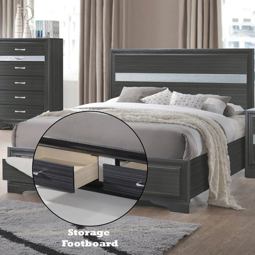 Naima Queen Bed w/Storage - Image 8