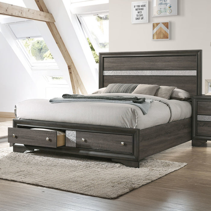 Naima Eastern King Bed w/Storage