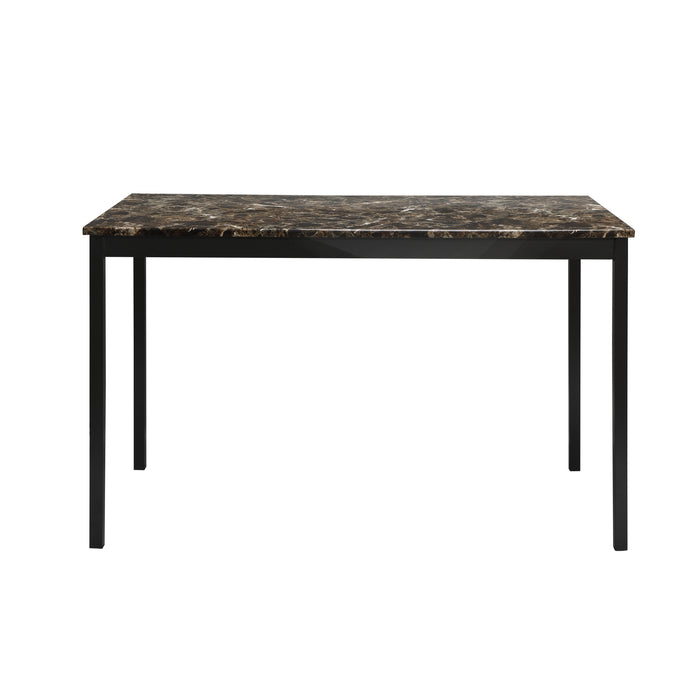 Tempe Writing Desk and Chair in Black/Brown - 2601-15 - FAMSA Furniture (TX)