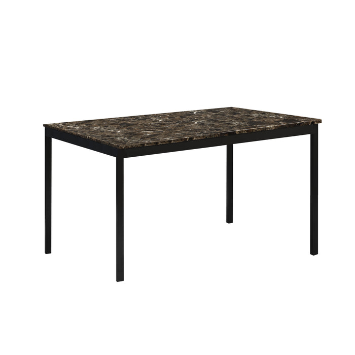 Tempe Writing Desk and Chair in Black/Brown - 2601-15 - FAMSA Furniture (TX)