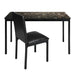 Tempe Writing Desk and Chair in Black/Brown - 2601-15 - FAMSA Furniture (TX)