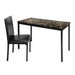Tempe Writing Desk and Chair in Black/Brown - 2601-15 - FAMSA Furniture (TX)