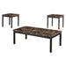 Tempe 3-Piece Pack Occasional Set in Black/Brown - 2601-31 - FAMSA Furniture (TX)