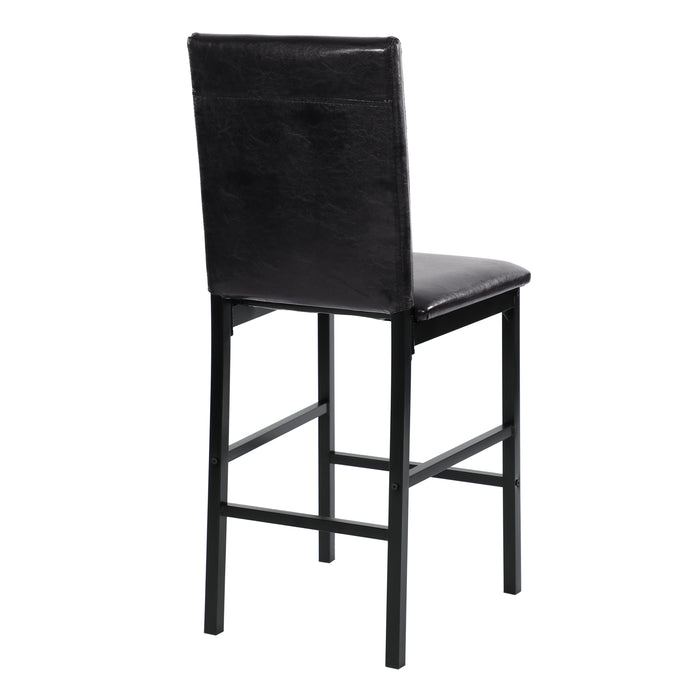 Tempe Counter Height Chair in Black/Brown - 2601-24 - FAMSA Furniture (TX)