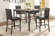 Tempe Counter Height Chair in Black/Brown - 2601-24 - FAMSA Furniture (TX)
