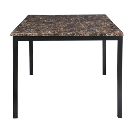 Tempe Counter Height Table, Faux Marble Top in Black/Brown - 2601-36 - FAMSA Furniture (TX)