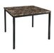 Tempe Counter Height Table, Faux Marble Top in Black/Brown - 2601-36 - FAMSA Furniture (TX)