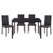 Tempe 5pc Set (TB+4S) in Black - 2601BK-48*5S1 - FAMSA Furniture (TX)